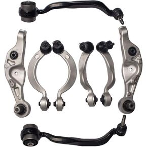 8Pcs Front Suspension Kit Compatible With 2007-2012 2013-2017 Le-xus LS460 w/RWD Only, Front Upper Lower Control Arm and Ball Joint Assembly (# K642208 K642988 K622207 K622209 524-027 522-785)
