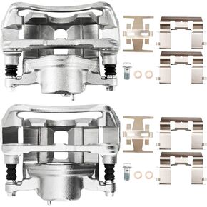 Front Brake Caliper 19B1461 + 19B1460 Replacement For 1997-2001 CR-V, 1991-1997 Accord, 1993-2001 Prelude, 1995-1998 Odyssey, 1997-1999 CL 3.0L, Pair Set of 2 Front Driver and Passenger Side