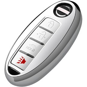Tukellen Compatible with Nissan Key Fob Cover for Infiniti Key Fob Case Special Soft TPU Key Shell Protector(3 Buttons 4 Buttons 5 Buttons) Red in Saudi Arabia
