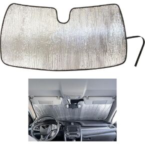 YelloPro Custom Fit Windshield Sunshade for 2016 2017 2018 2019 2020 2021 Honda Civic Sedan, Coupe, Hatchback, LX, EX, EX-L, Sport, Touring, Si, UV Reflector Accessories (Made in USA)