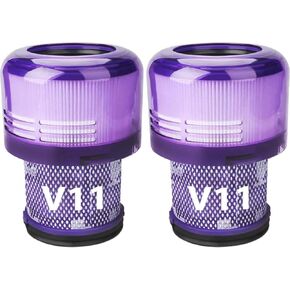 V11 Vacuum Filters Replacement Compatible with Dyson, V11 Animal V11 Torque Drive V11 Extra V15 Detect Cordless Vacuum Cleaner Filter,Fit For V15s Detect Submarine, Part # 970013-02,2Pack Purple