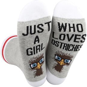 BWWKTOP جوارب جديدة للنعام هدايا لمحبي النعام فقط من يحب الجوارب ذات الطابع الحيواني in Kuwait