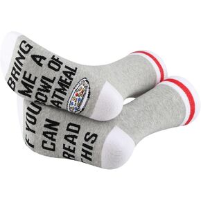 G2TUP 1 Pair Oatmeal Lover Gift If You Can Read This Bring Me A Bowl Of Oatmeal Socks Food Service Design Socks