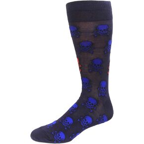 HOTSOX Mens Skulls Socks 1 Pair, Shoe Size: 10-13