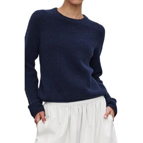 VELVET BY GRAHAM & SPENCER Women's Gigi Cozy Knits Sweater, Ink