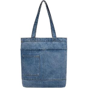 Premium Denim Tote Bag for Women | Stylish & Durable Blue Jean Shoulderbag | Medium Size
