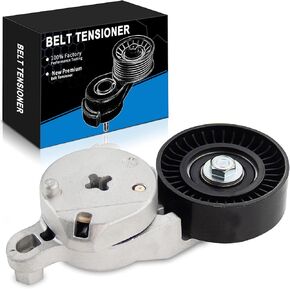 Belt Tensioner Assembly with Pulley for:-Toyota Camry for:-RAV4 Highlander Sienna Venza 2009-2019, for:-Scion TC 2011-2016, for:-Lexus NX300h 2015-2021, 2.5L 2.7L L4 OE# 39106, 166200V020