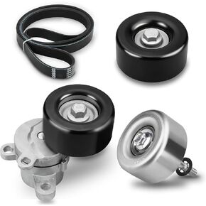 Bestview Engine Drive Belt Tensioner Idler Pulley Serpentine Belt Kit Fit for Nissan Maxima 3.5L V6 2009-2015 Replacement 11955JA10D 7PK1705 11925JA11A 11925JA10