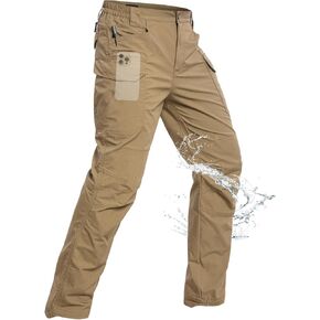 NAVEKULL Men's Flex Tactical Pants Ripstop Stretch Work Cargo Pants Water Resistant Outdoor EDC Hiking Pants