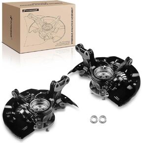 A-Premium 2x Front Steering Knuckle & Wheel Bearing Hub Assembly Compatible with Toyota Sienna 2011-2017, FWD, Driver and Passenger Side