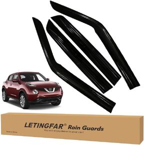 Tape-on Rain Guards for 2011-2017 Nissan Juke, for 2011-2017 Nissan Juke Accessories，Side Vent Visors Shades Window Deflectors for Nissan Juke