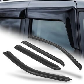M-AUTO Window Visors Rain Guards Shields Compatible with 07-10 Ford Explorer Sport Trac, Tape-On Rain Guards Shields, 4 PCs