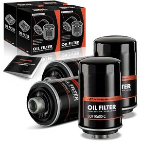 A-Premium 10K Miles Protection Spin On Oil Filter Compatible with Volkswagen Jetta, Passat, Tiguan, Beetle, CC, Eos, GTI & Audi A4, Q5, A5, A6, A3, Q3, TT, A3 Quattro, A4 Allroad, A4 Quattro, 4-PC Set