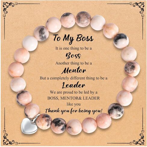 بوس زميل العمل سوار الحجر الطبيعي التقدير عيد ميلاد عيد الحب هدايا عيد الميلاد لزملاء العمل رئيسه النساء الإناث in Kuwait