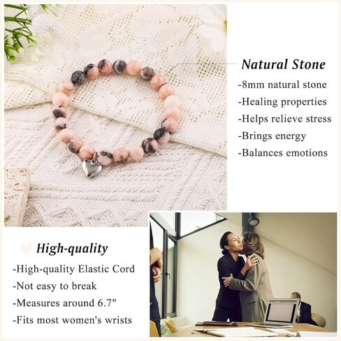 بوس زميل العمل سوار الحجر الطبيعي التقدير عيد ميلاد عيد الحب هدايا عيد الميلاد لزملاء العمل رئيسه النساء الإناث in Kuwait