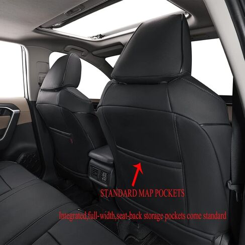 EKR Custom Fit Elantra Car Seat Covers for Select Hyundai Elantra SE,SEL 2021 2022 2023 2024 & Hybrid Blue 2021 2022 2023 - Leather(Black) in Kuwait