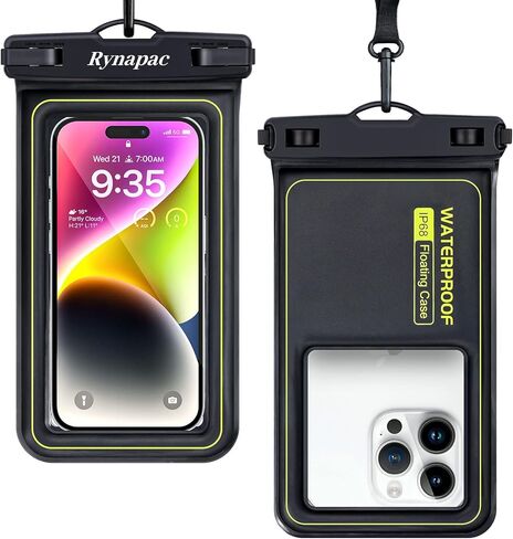 IP68 Waterproof Phone Pouch/Case, Waterproof Floating Phone Case for iPhone 14 13 12 11 Pro Max XS Plus Samsung Galaxy Cellphone, Floating iPhone Case for Beach Vacation-2 Pack in Kuwait