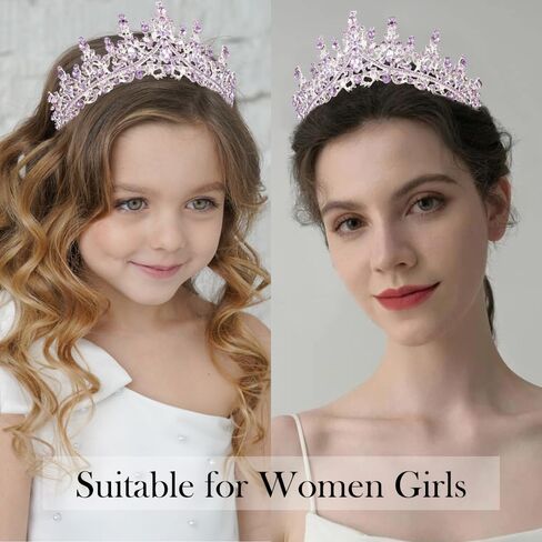 Birthday Girl Sash Tiara Queen Crown Tiaras and Crowns for Women Girls Multicolor Crystal Princess Tiara Rhinestone Headbands Quinceanera Crown Happy Birthday Decorations Accessories for Wedding Bride Bridal Cosplay Prom Halloween Party Supplies in Kuwait