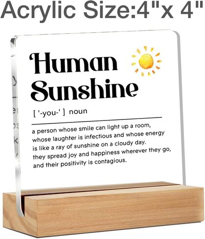Inspirational Gifts for Women Men, Resilience Quote Resilience Definition Clear Acrylic Desk Decorative Sign for Home Office, 4 x 4 Inches in Saudi Arabia