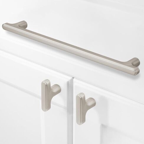 10 Pack Matte Black Cabinet Pulls 5 Inch Hole Centers Kitchen Cabinet Handles Zinc Alloy Black Drawer Pulls Solid Cabinet Hardware in Saudi Arabia