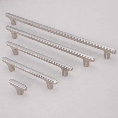 10 Pack Matte Black Cabinet Pulls 5 Inch Hole Centers Kitchen Cabinet Handles Zinc Alloy Black Drawer Pulls Solid Cabinet Hardware in Saudi Arabia