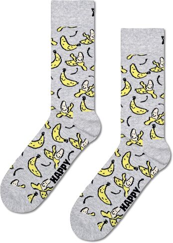 جوارب Happy Socks Banana Sock الملونة والممتعة - للرجال والنساء - مصنوعة من القطن in Kuwait