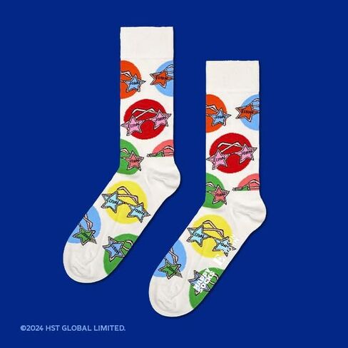 مجموعة Happy Socks مكونة من 3 جوارب Elton John Crew، وصندوق هدايا ملون وممتع مع جوارب ذات طابع موسيقي لمحبي Elton John in Kuwait