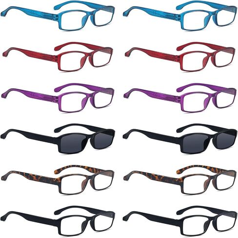BLUELESS 12 Pairs Women Stylish Reading Glasses Vintage Pattern Design Ladies Readers +2.50 in Saudi Arabia