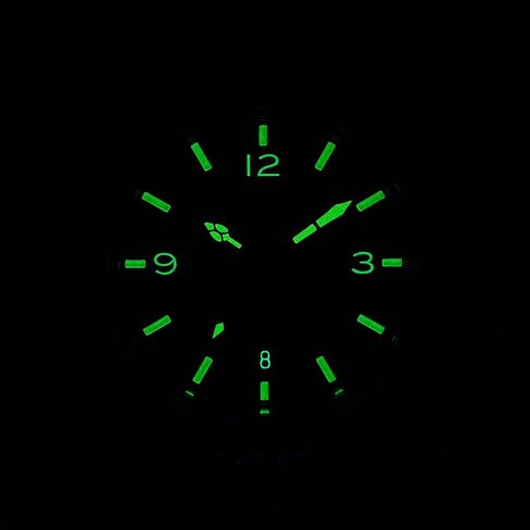 ZEZAME Men's Stainless Steel Watch,Men's Mechanical Luxury Watch,Classic 3-Hand Automatic Watch,Luminous Hand and Mark,Screw-Crown,38mm,Greeneyes in Saudi Arabia
