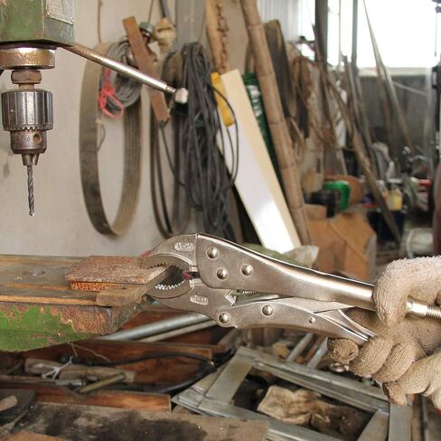 12-inch Heavy Duty Locking Pliers, Chrome Vanadium Steel, Curved Jaw Locking Pliers in Kuwait