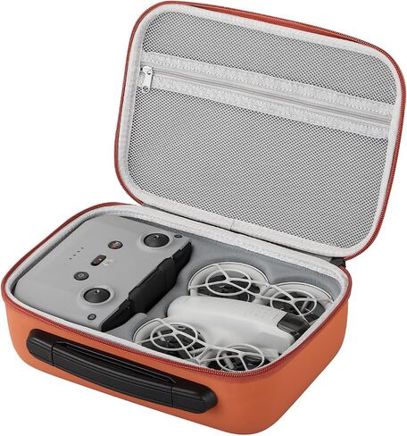 DJI Neo Case, Carry Case for DJI Neo Portable PU Leather Storage DJI Neo Accessories, Shoulder Bag for DJI Neo Fly More Combo, Compatible for DJI MINI 4K/Mini 2, RC-N3 Remote Controller in Saudi Arabia