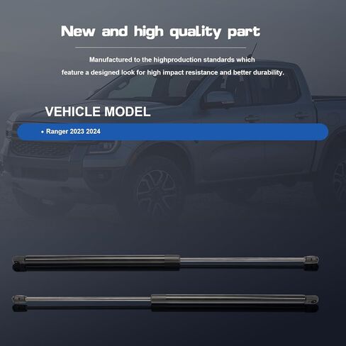 2 قطعة غطاء محرك السيارة الأمامي دعم رفع لرينجر 2023 2024 ، الدعامات الصدمات ، نوابض الغاز ، الفولاذ المقاوم للصدأ in Kuwait