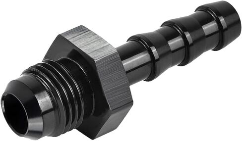 2 Packs 6AN Male Flare to 1/4" NPSM Transmission Cooler Adapter Fitting, 6an Transmission Fitting Fits 200-4R, 700R4, TH350, TH400, 4L60E, TR6060, AOD 4R100, 4R70W, C5 Aluminum Black in Kuwait
