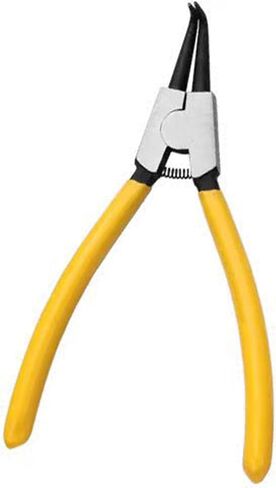 Snap Ring Pliers,Durability Lock Ring Pliers,Ergonomic Retaining Ring Pliers,Labor-Saving Snap-Ring Pliers,Rust-Proof Circlip Pliers,Profession C Clip Pliers. (7 IN Bent External) in Saudi Arabia