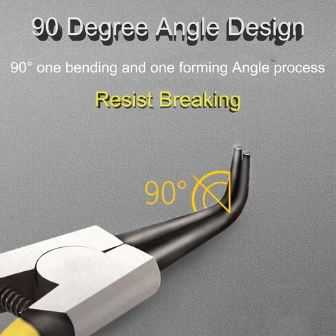 Snap Ring Pliers,Durability Lock Ring Pliers,Ergonomic Retaining Ring Pliers,Labor-Saving Snap-Ring Pliers,Rust-Proof Circlip Pliers,Profession C Clip Pliers. (7 IN Bent External) in Saudi Arabia