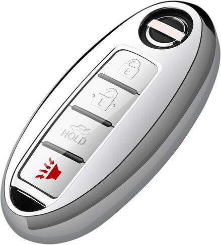 Tukellen متوافق مع غطاء Nissan Key Fob لحافظة Infiniti Key Fob الخاصة الناعمة من مادة TPU لحماية المفاتيح (3 أزرار 4 أزرار 5 أزرار) أحمر in Kuwait