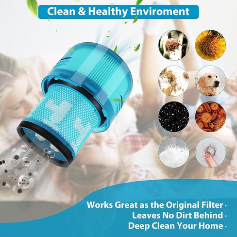 استبدال مرشحات الفراغ V11 المتوافقة مع Dyson، V11 Animal V11 Torque Drive V11 Extra V15 Detect، فلتر مكنسة كهربائية لاسلكية، مناسب لـ V15s Detect Submarine، الجزء # 970013-02،2 حزمة باللون الأرجواني in Kuwait