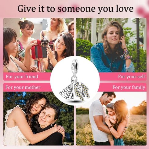 Hamsa Hand Evil Eye Sterling Silver Charms for Charm Bracelet for Women 5A Cubic Zirconia Dangle Pendant Bracelet Skull Bead in Saudi Arabia