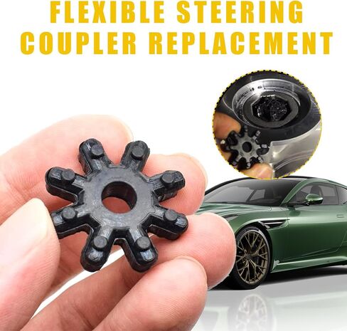 Ziciner 2 PCS Flexible Steering Coupler Replacement, Auto Power Steering Machine Column, 563152K000FFF Plastic Rubber Wheel, Steering Coupling Steering Column Motor Replace Accessories (2PCS) in Kuwait