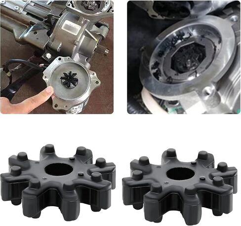 Ziciner 2 PCS Flexible Steering Coupler Replacement, Auto Power Steering Machine Column, 563152K000FFF Plastic Rubber Wheel, Steering Coupling Steering Column Motor Replace Accessories (2PCS) in Kuwait