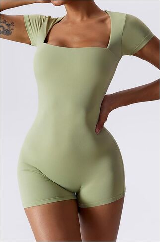 Womens Body Contouring Jumpsuit One Piece Playsuit Romper in Saudi Arabia