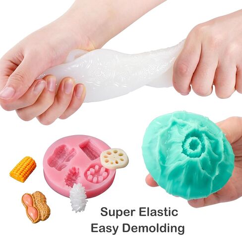 BBDINO Silicone Mold Making Kit - Super Elastic Silicone for Mold Making 2 Gallons - Platinum Mold Making Silicone - 1A:1B Mixing- Ideal for Resin Molds, Silicone Molds, Soap Molds Jade Green in Saudi Arabia