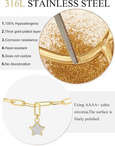 Bracelets for Women Sets 316L Hypoallergenic Surgical Steel Link Bracelets Womens Heart Bracelets Mother's Day Valentine's Day Christmas Day Gifts for Womens in Saudi Arabia