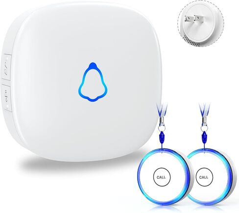 Caregiver Pager Call Button, Wearable Panic Button for Monitoring Elderly Assistance Products, Alert Button Emergency Button Nurse Calling for Seniors Patients Disabled Care, Waterproof in Saudi Arabia