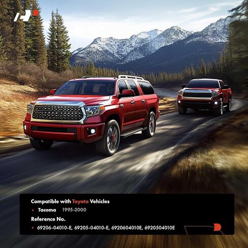 مقابض الأبواب الداخلية الممتازة متوافقة مع Toyota Tacoma 1995-2000، بيج، مجموعة من قطعتين، جانب السائق الأمامي أو الخلفي والراكب، استبدال # 69206-04010-E، 69205-04010-E in Saudi Arabia