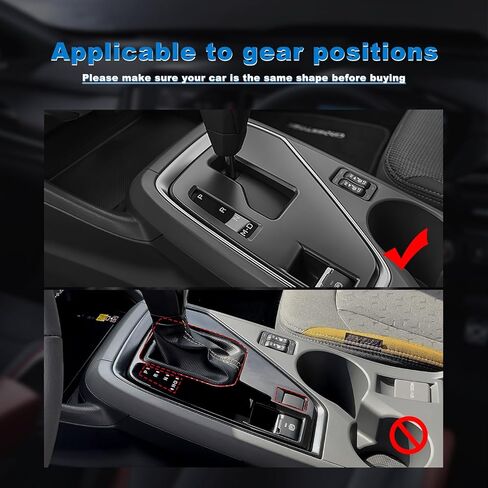 AIRSPEED for Subaru Crosstrek 2024 2025 Impreza 2024 2025 Gear Shift Panel Cover Center Console Soft Carbon Fiber Interior Trim, Black, Style B in Kuwait