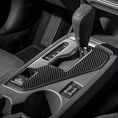 AIRSPEED for Subaru Crosstrek 2024 2025 Impreza 2024 2025 Gear Shift Panel Cover Center Console Soft Carbon Fiber Interior Trim, Black, Style B in Kuwait