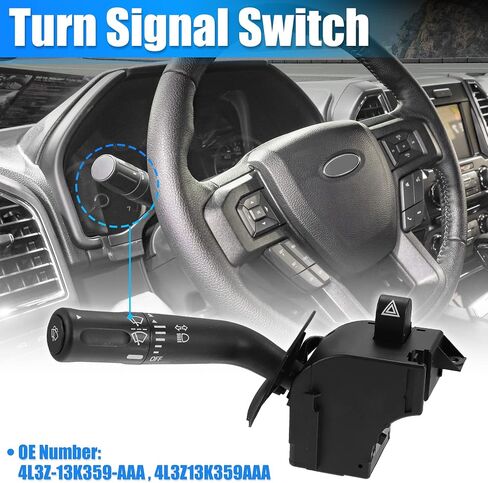 X AUTOHAUX عمود توجيه السيارة بدوره إشارة رافعة متعددة الوظائف مزيج التبديل 4L3Z13K359AAA عالية شعاع ممسحة زجاج أمامي لفورد F-150 2004-2005 in Saudi Arabia