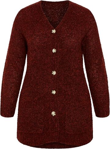 AVENUE Women's Plus Size Cardi Amber Boucle in Saudi Arabia