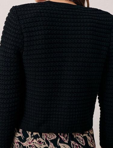 Esmeling Women’s Crew Neck Button Knit Cardigan Sweaters Long Sleeve Fall Lightweight Cardigans Outerwear with Pockets in Saudi Arabia